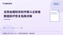 定西金蝶财务软件精斗云账套数据损坏恢复指南