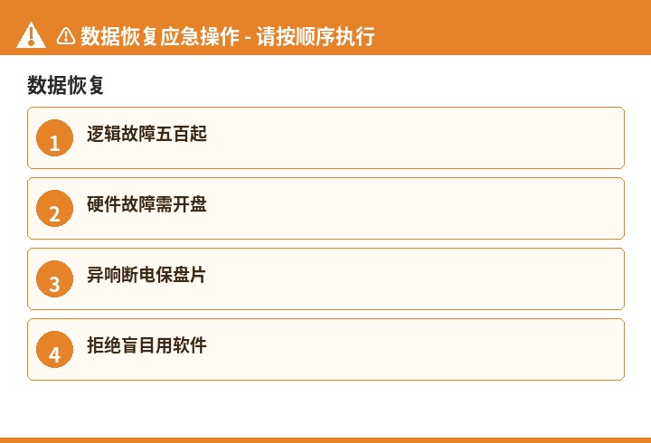 数据恢复数据恢复流程示意图