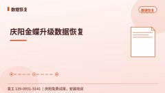 庆阳金蝶升级数据恢复